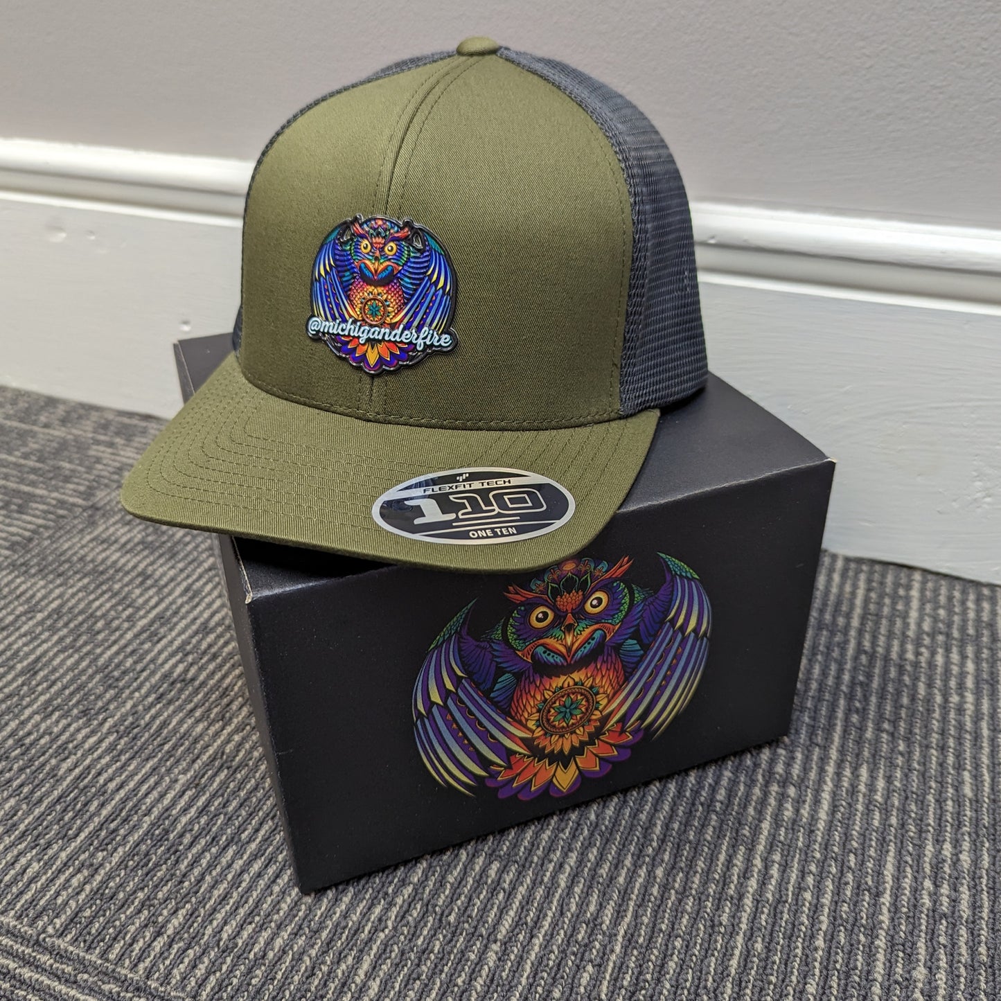 Green / Grey Michigander Fire Snapback