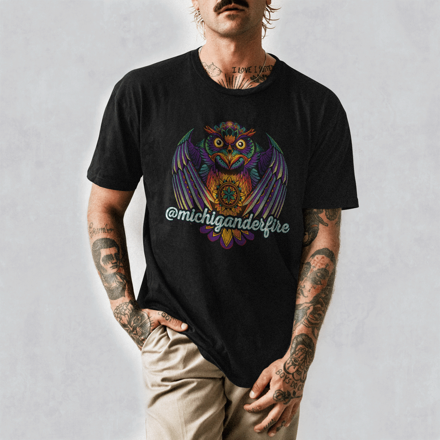Men's Michigander Fire Premium Tee